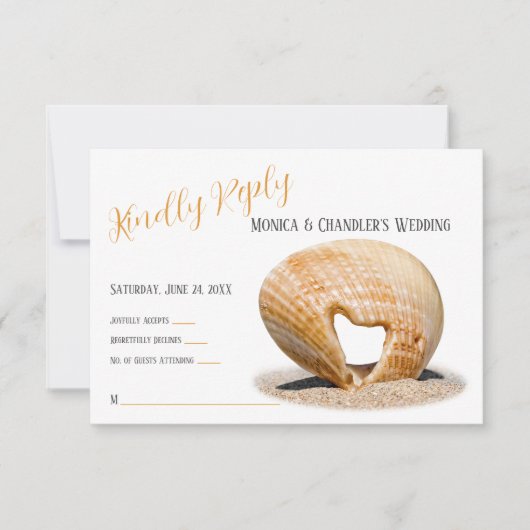 愛ハートの結婚殻は サンキューカード (正面)