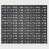 愛ハートの黒板の包装紙 ラッピングペーパー (フラット)