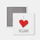 愛ハートのOrigamiの磁石 マグネット (正面/裏面)
