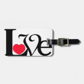 愛ハートは手荷物ラベルを言います ラゲッジタグ (正面横)