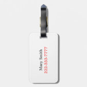 愛ハートは手荷物ラベルを言います ラゲッジタグ (裏面縦)