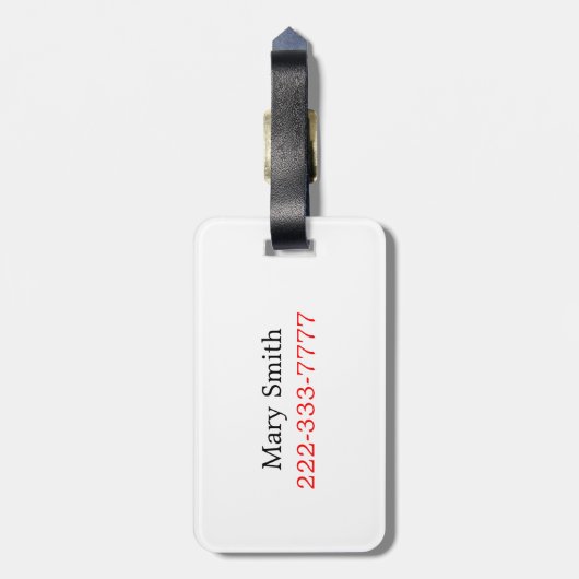 愛ハートは手荷物ラベルを言います ラゲッジタグ (裏面縦)