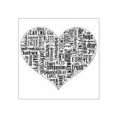 愛ハートワードクラウド ラバースタンプ (インプリント)