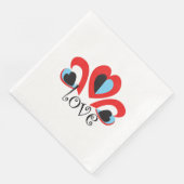 愛ハート伝統的バレンタインの赤いピーコックのマスク (コーナー)