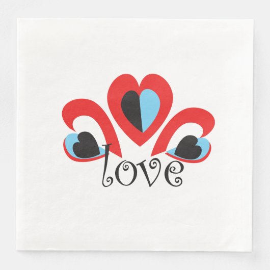 愛ハート伝統的バレンタインの赤いピーコックのマスク (正面)