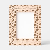 愛ハート常に永遠に名前と写真5x7 レーザー彫刻フレーム (正面)