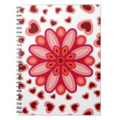 愛ハート彼氏ガールフレンド夫妻ノート ノートブック (正面)