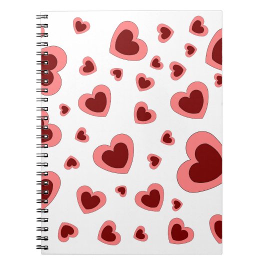 愛ハート彼氏ガールフレンド夫妻 ノートブック (正面)