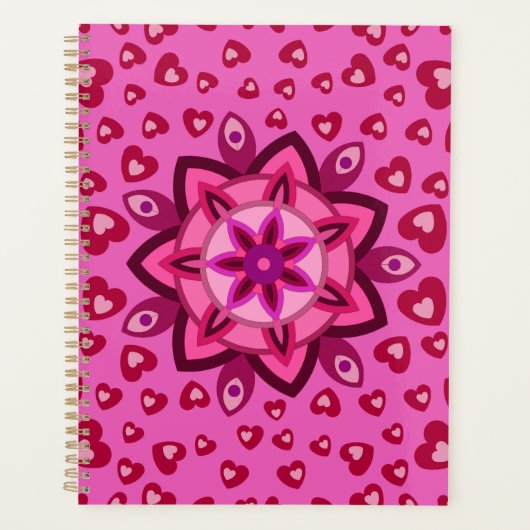 愛ハート恋人ガールフレンド夫妻ギフト プランナー手帳 (正面)