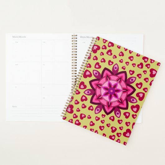 愛ハート恋人ガールフレンド夫妻ギフト プランナー手帳 (ディスプレー)