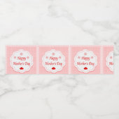 愛ハート母の日 ペットボトルラベル (シングルラベル)