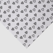 愛ハート淡い色のとダークグレーの贈り物 薄葉紙 (詳細)