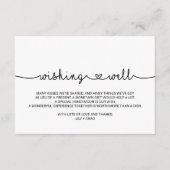 愛ハート結婚の願い事 エンクロージャーカード (正面)