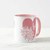 愛ハート花 マグカップ (正面右)