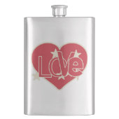 愛ハート フラスク (正面)