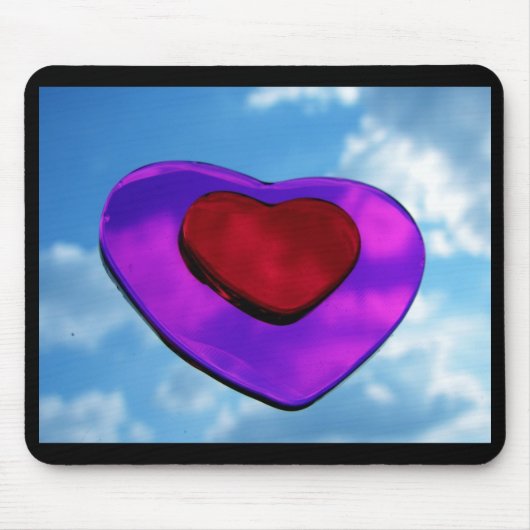 愛ハート マウスパッド (正面)