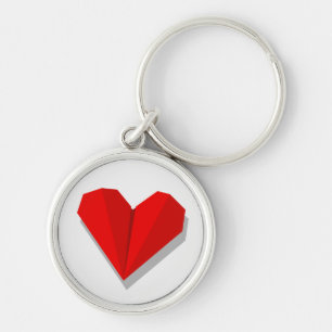 愛ハートOrigami Keychain キーホルダー