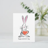 愛バニーのバレンタイン シーズンポストカード (スタンド正面)