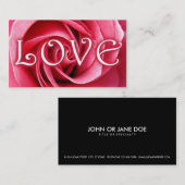 愛バラ 名刺 (正面/裏面)