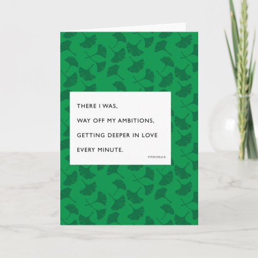 愛バレンタインでより深いFitzgerald シーズンカード (正面)