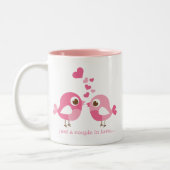 愛バレンタインのまだカップル ツートーンマグカップ (左)