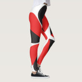 愛バレンタインデレッドブラックフローラニューシンプルス レギンス (右)