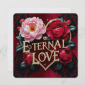 愛バレンタインデーのカード シーズンカード (正面/裏面)