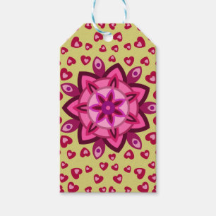 愛バレンタイン、誕生日パーティギフトとハート ギフトタグ