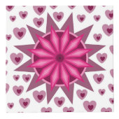 愛バレンタイン、誕生日パーティギフトとハート フォトキューブ (正面)