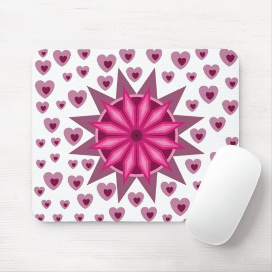 愛バレンタイン、誕生日パーティギフトとハート マウスパッド (マウス)