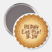 愛パイの日3月14日?パイ食べプ マグネット (正面/裏面)