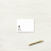 愛パグの小犬のポスト・イットの付箋 ポストイット (デスク上)