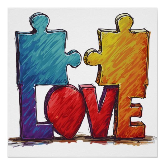 愛パズル ポスター (正面)