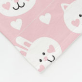 愛パターン2 フリースブランケット (角)