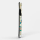 愛パリのエッフェルのパステル調の青いハートおよびプリント Case-Mate iPhoneケース (裏面/右)