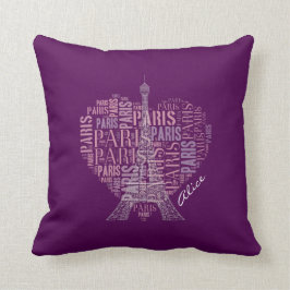 愛パリ|愛らしいエッフェル塔 クッション