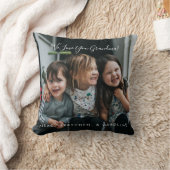 愛パーソナライズされたおばあちゃん写真手書き クッション (ブランケット)