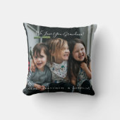 愛パーソナライズされたおばあちゃん写真手書き クッション (正面)