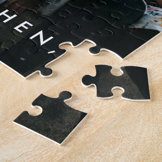 愛パーソナライズされたおばあちゃん写真手書き ジグソーパズル (側面)