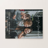 愛パーソナライズされたおばあちゃん写真手書き ジグソーパズル (横)