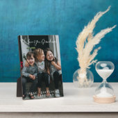 愛パーソナライズされたおばあちゃん写真手書き フォトプラーク (側面)