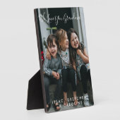 愛パーソナライズされたおばあちゃん写真手書き フォトプラーク (側面)