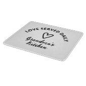愛パーソナライズされたが日々奉仕 カッティングボード (角)