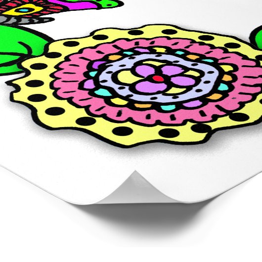 愛パーソナライズされたされ賛美て慕われた妖精 ポスター (角)