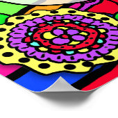 愛パーソナライズされたされ賛美て慕われた妖精 ポスター (角)