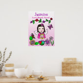 愛パーソナライズされたされ賛美て慕われた妖精 ポスター (キッチン)