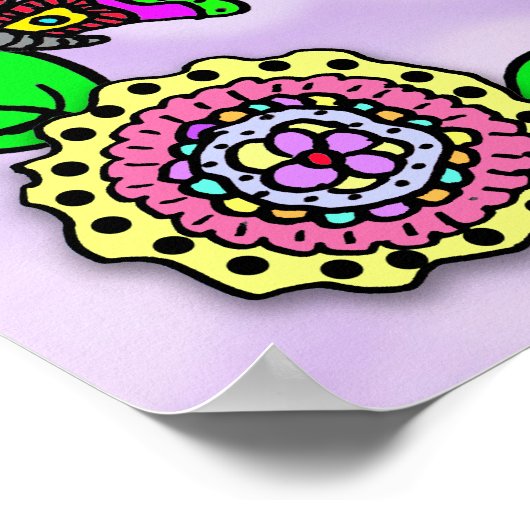 愛パーソナライズされたされ賛美て慕われた妖精 ポスター (角)