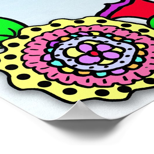 愛パーソナライズされたされ賛美て慕われた妖精 ポスター (角)