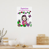 愛パーソナライズされたされ賛美て慕われた妖精 ポスター (キッチン)