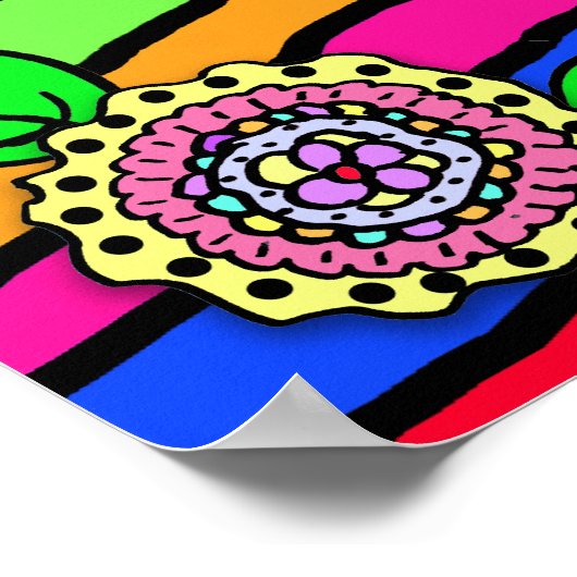 愛パーソナライズされたされ賛美て慕われた妖精 ポスター (角)